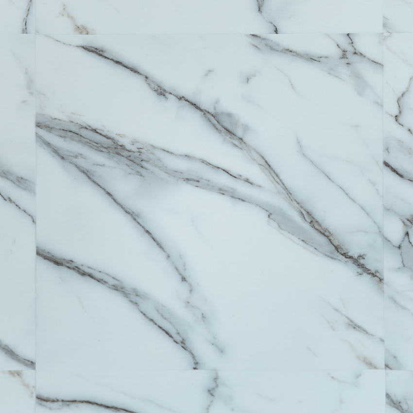 Кварцвиниловая плитка Art East клеевая Art Tile Hit S Мрамор Каррара Бьянко 764-ATS 457,2×457,2×2,5